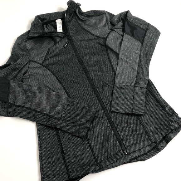 Mondetta Tops - Mondetta Black White Jacquard Knit Zipper Jacket M